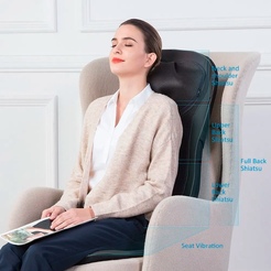 מושב עיסוי שיאצו רב תכליתי לגב ולצוואר MEDICS CARE MC-2303