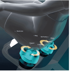 כורסת עיסוי Z5 Platinum חום כה